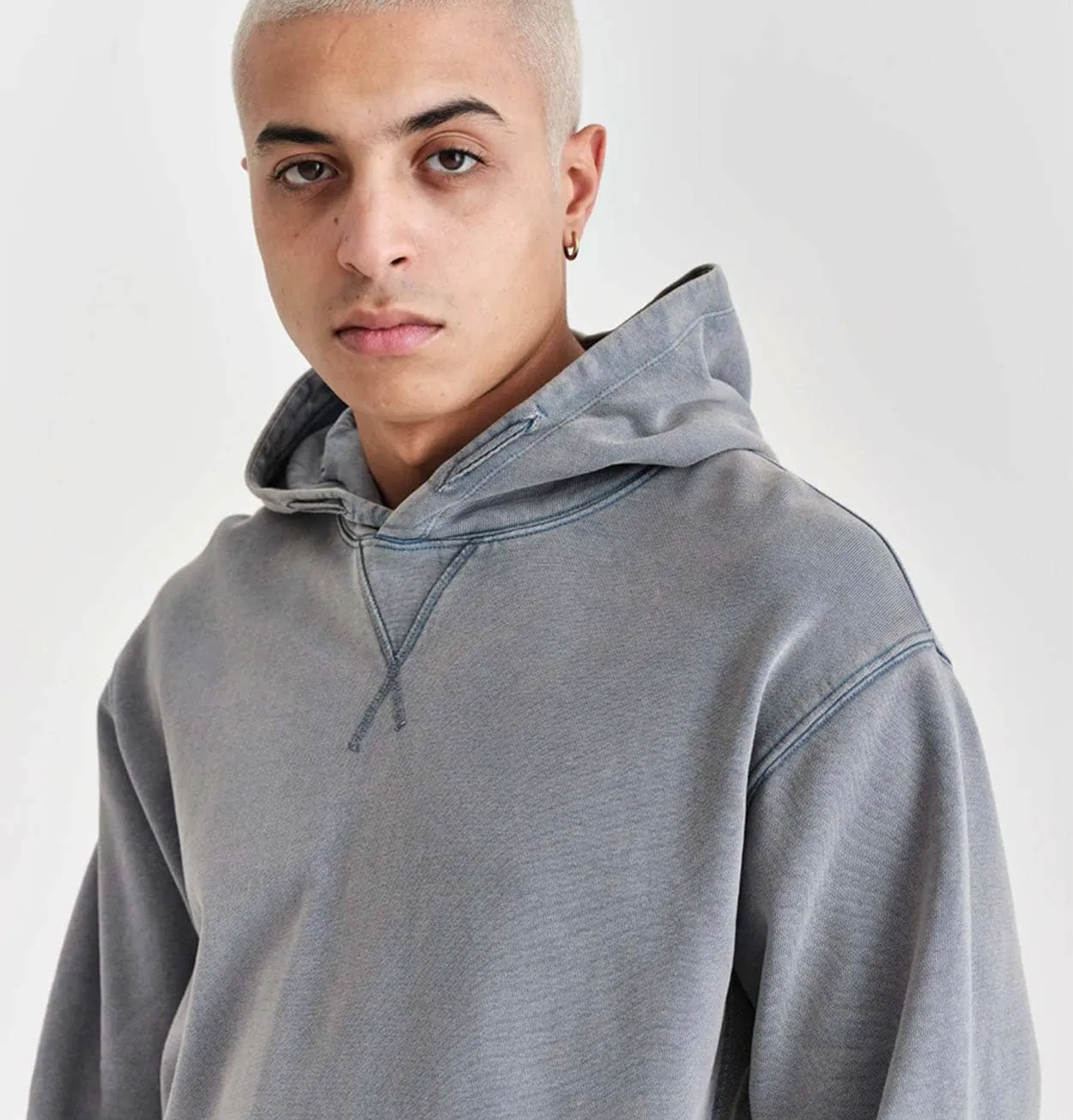 Wax London Buxton Hoodie in Light Blue