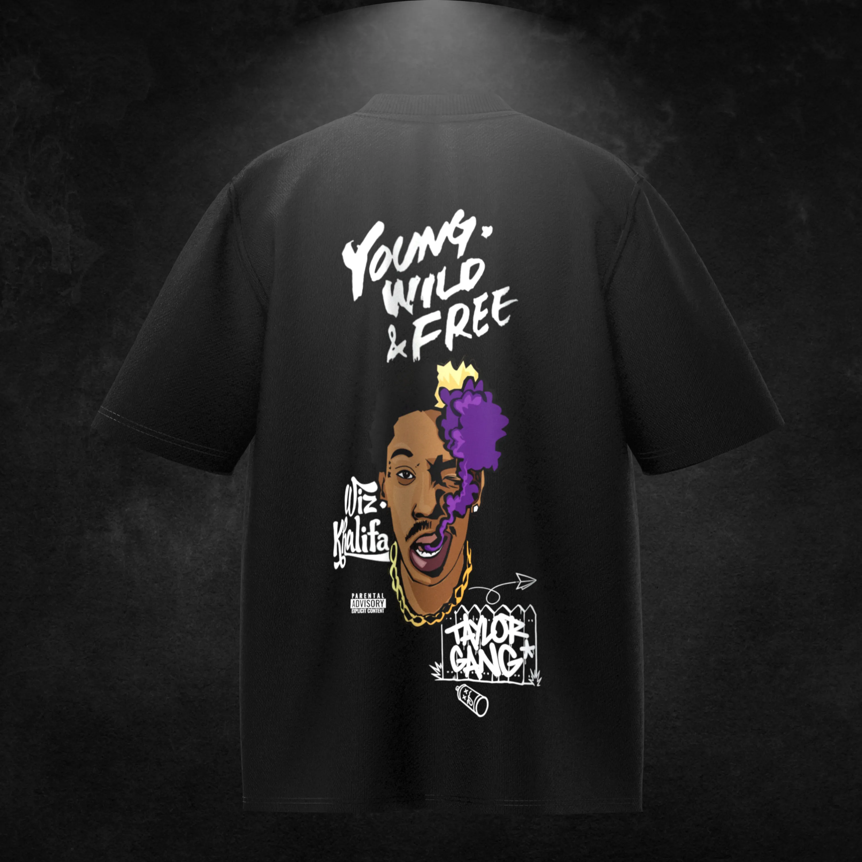 Wiz Khalifa Oversized T-shirt - Black