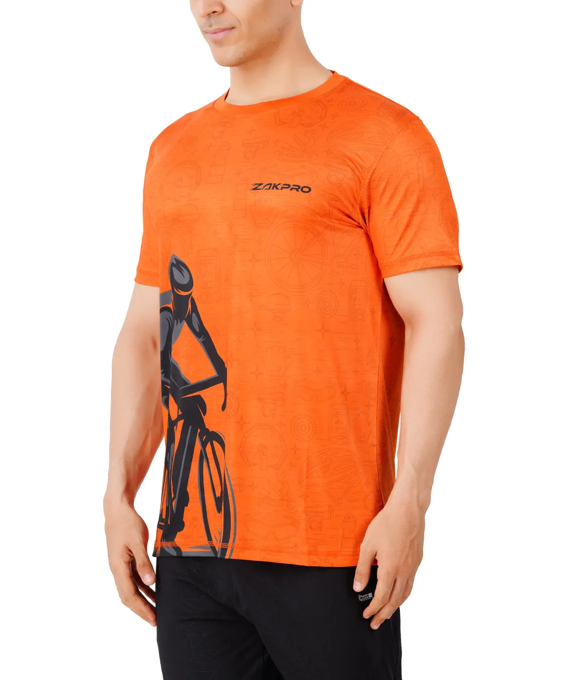 ZAKPRO Sports Tees for Men (Ride-O-Range)